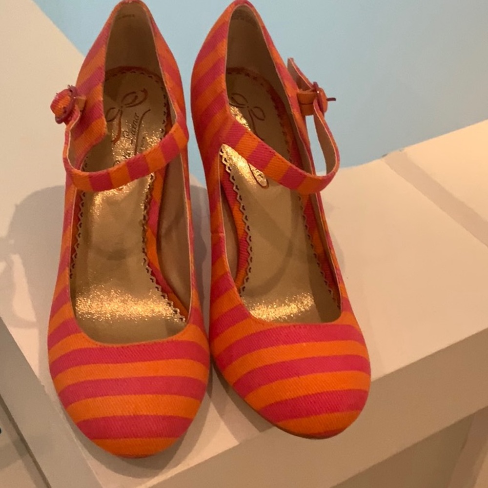 Poetic Licence orange/pink Mary Jane 37